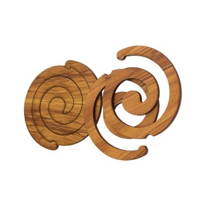 Scroll Rimu Coaster Set (WS)