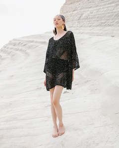 Mes Demoiselles: Mes Demoiselles Paris Star Knitted Sweater - Black