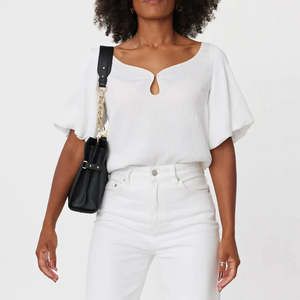 Saben: Saben Feature Shoulder Strap Gold Chunky Chain + Black Leather