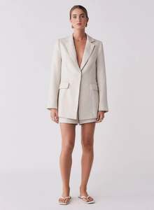 Wish The Label: Esmaee Portsea Blazer - Natural