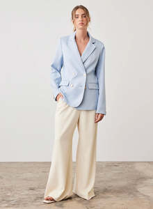 Wish The Label: Esmaee Pivot Blazer - Sky