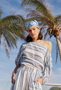 Once Was: OnceWas Positano Viscose Top In Sorrento Stripe