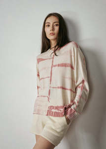 Aleger N.2122D Fine Knit Dye Summer V-Neck