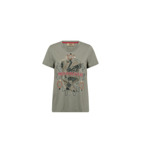 Mos Mosh: Mos Mosh Allin O-SS Deco Tee - Shadow