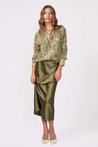 Yvonne Bennetti: Yvonne Bennetti Ludlow Blouse - Khaki