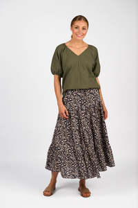 Knewe Label Focus Top - Olive