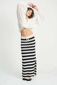 Pom: Pom Amsterdam Skirt Crochet - Black + White
