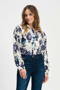 Pom: Pom Amsterdam Blouse Milly Vases - Cream