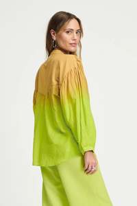 Pom: Pom Amsterdam Blouse - Faded Summer Lime
