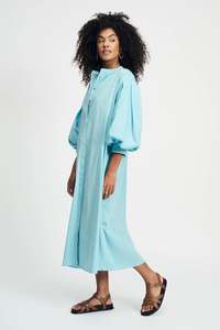 Pom Amsterdam Dress Poplin - Sky Blue