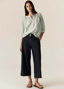 Pol Carsen Crop Pant - Dark Wash