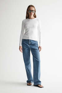 Elka Nola Long Sleeve Top - White