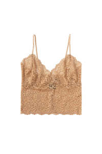 2024 Gift Guide: Knuefermann Lace Cami - Gold