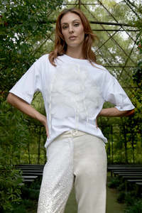 Trelise Cooper Collections: Trelise Cooper My Heart Rose On T-Shirt - White