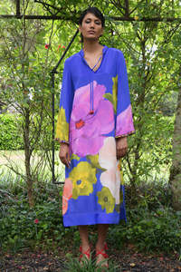 Trelise Cooper My Shift To You Dress - Cobalt Floral