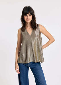 Lauren Vidal Mikily Top - Gold
