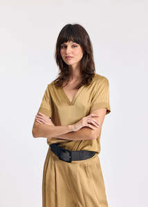Lauren Vidal: Lauren Vidal Saroly Top - Dune