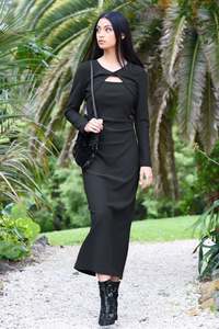 Coop Date Night Dress & Bolero - Black