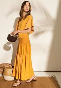 99 Under Sale: Pol Klein Skirt - Safron