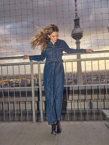 Mos Mosh: Mos Mosh Allaba Denim Dress - Blue
