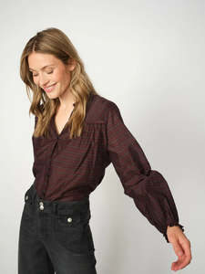 Mos Mosh Benedetta Silky Shirt - Fudge