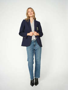 Mos Mosh: Mos Mosh Marjurie Piet Blazer - Maritime Blue