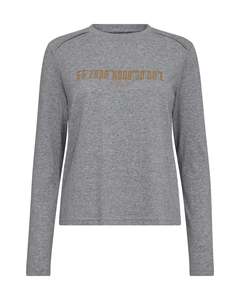 Mos Mosh Paige Long Sleeve Tee - Grey
