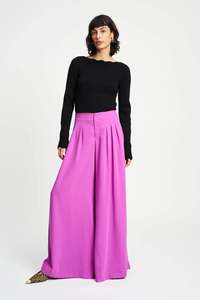 Pom Wide Leg Frosting Pink Pants