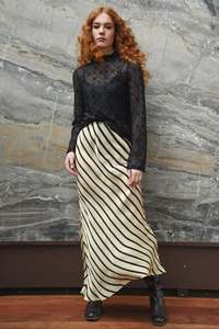 Curate Bias About You Skirt - Stripes