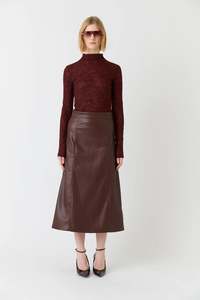 Esmaee Clea Midi Skirt - Mulberry