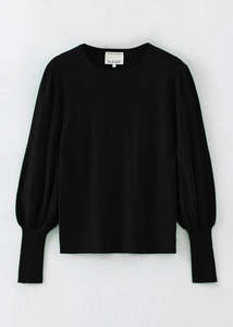 Aleger: Aleger 071 Always Bell Sleeve - Black
