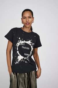 199 Under: Rabens Saloner Ambla Print T-Shirt - Faded Black