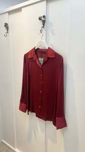 Lauren Vidal: Lauren Vidal Fab Blouse - Rouge