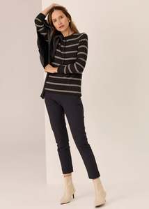 Pol Delta Cigarette Pant - Black