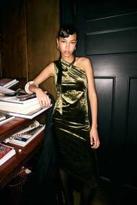 399 Under: Knuefermann Dita Dress - Gold Sage