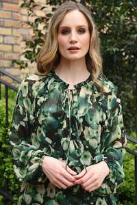 299 Under: Curate Open Season Blouse - Green