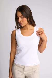 99 Under Sale: Knewe Riviera Tank - White