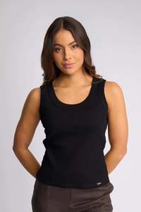 99 Under Sale: Knewe Riviera Tank - Black