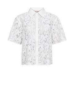 299 Under: Mos Mosh Lia River Lace Shirt - White