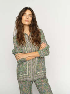 399 Under: Mos Mosh Kana Flowish Orchid Shirt - Turf Green