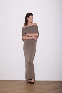 Knuefermann By Tk X 9: Knuefermann Senna Dress Long - Mocha