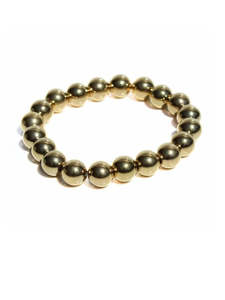 Accessories: Gold Bead Bracelet