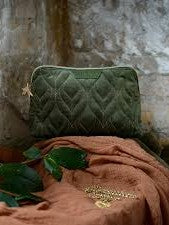 Accessories: Flox Cosmetic Case - Ahi Velvet