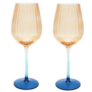 Homewares: Wine Glasses Ombre