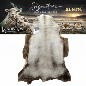 Products: Natural Sheared Pelt Brown-White 100% Made in Christchurch
