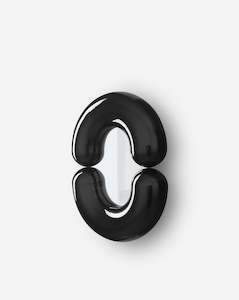 Moustache Zodiac Mirror Small Black