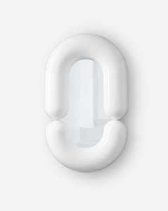 Moustache Zodiac Mirror Medium White