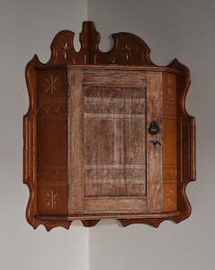 Antique wooden corner cabinet