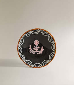 Nanushka painted earth ware side plate