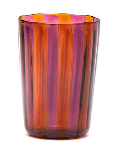 Glassware: LAGUNA-B 'Berlingot Evo' tumbler Amber/Amethyst (4 colors available)